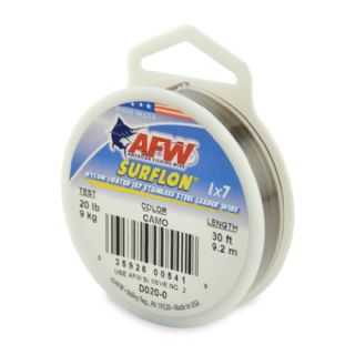 AFW Surflon Camo Nylon Coated 1x7 Wire  - 